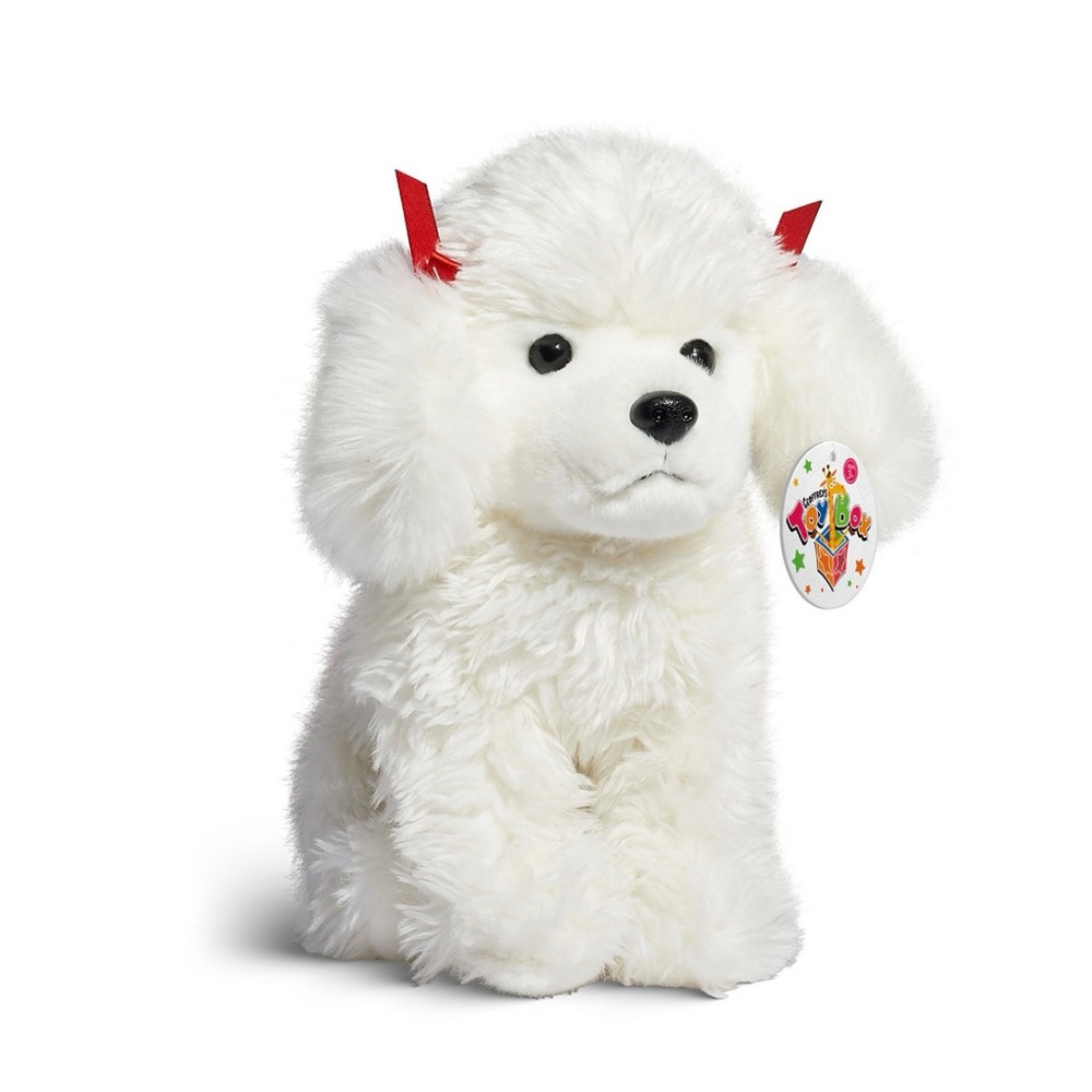 NWT. 10" Poodle Puppy Dog Toy plush stuffed animal. Geoffrey's Toy Box plush
